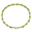 Natural Peridot Bracelet 14K Yellow Gold (0.52ct)
