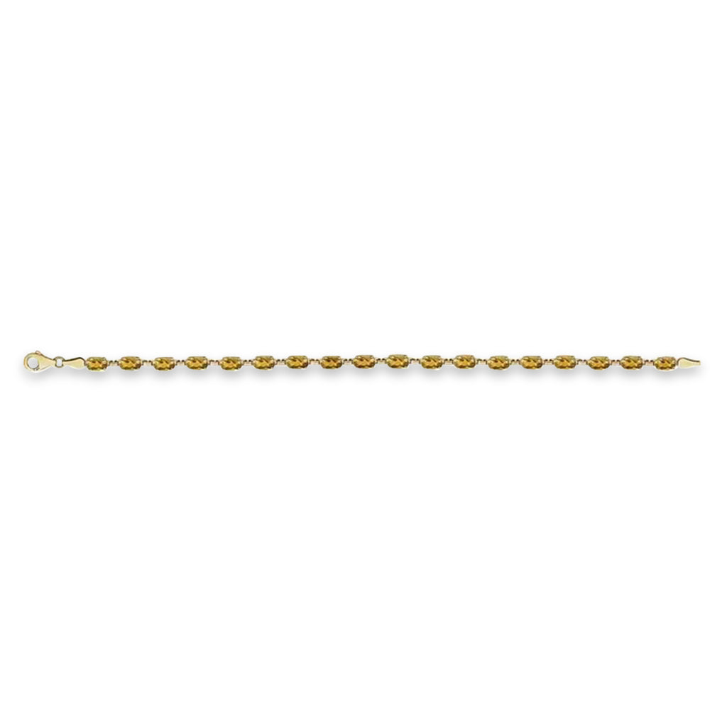 Natural Citrine Bracelet 14K Yellow Gold (0.44ct)