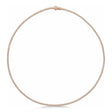 Natural Diamond Tennis Necklace 14K Rose Gold (5.87ct)