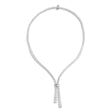 Lab Grown Diamond Lariat Necklace 14K White Gold (26.2ct)