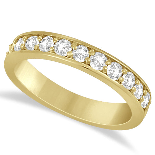 Moissanite Engagement Ring & Wedding Band Set 14K Y. Gold 2.25ctw