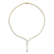 Lab  Diamond Lariat Necklace 14K Yellow Gold (5.5ct)