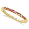 Round Pink Tourmaline Stackable Ring 14K Yellow Gold (0.22ct)