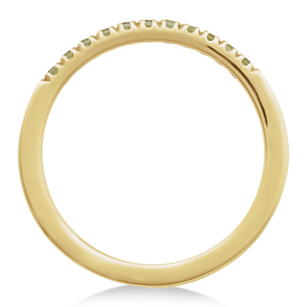 Round Peridot Stackable Ring 14K Yellow Gold (0.22ct)