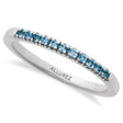 Round London Blue Topaz Stackable Ring 14K White Gold (0.24ct)