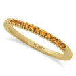 Round Citrine Stackable Ring 14K Yellow Gold (0.18ct)