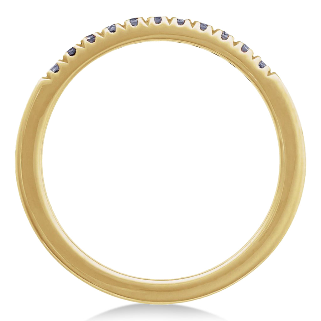 Round Alexandrite Stackable Ring 14K Yellow Gold (0.26ct)