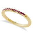 Round Lab  Ruby Stackable Ring 14K Yellow Gold (0.22ct)