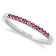 Round Pink Tourmaline Stackable Ring Sterling Silver (0.22ct)