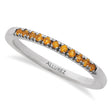 Round Citrine Stackable Ring Sterling Silver (0.18ct)