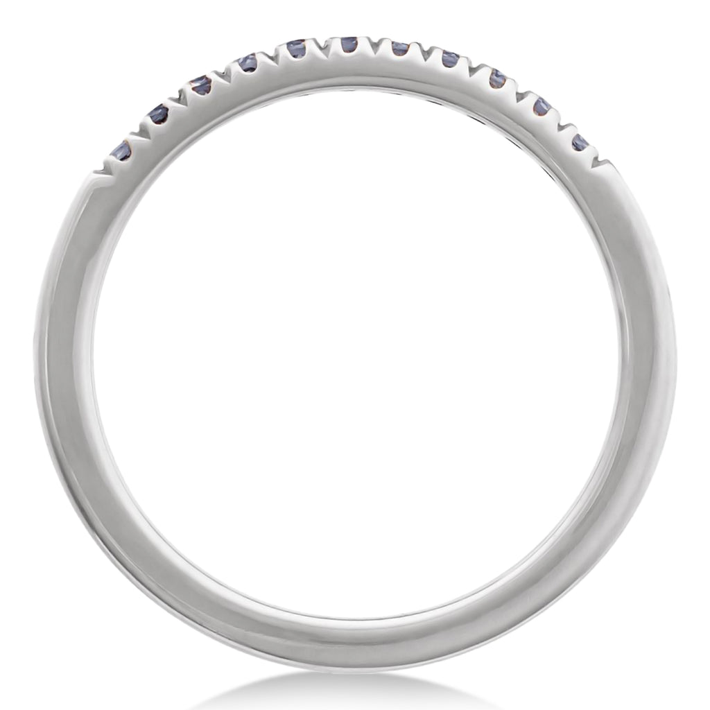 Round Alexandrite Stackable Ring Sterling Silver (0.26ct)