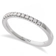 Round Natural Diamond Stackable Ring Sterling Silver (0.17ct)