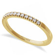 Round Lab Diamond Stackable Ring 14K Yellow Gold (0.17ct)