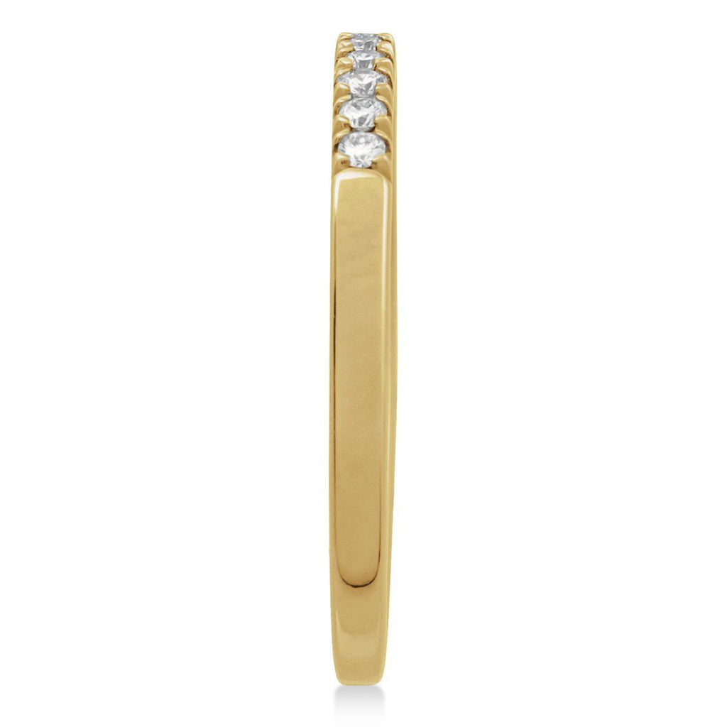 Round Lab Diamond Stackable Ring 14K Yellow Gold (0.17ct)