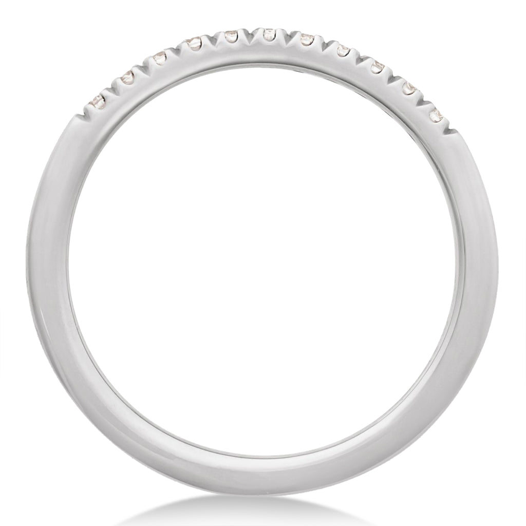 Round Lab Diamond Stackable Ring Sterling Silver (0.17ct)