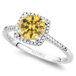 Natural Citrine & Diamond Ring Sterling Silver (1.20ct)