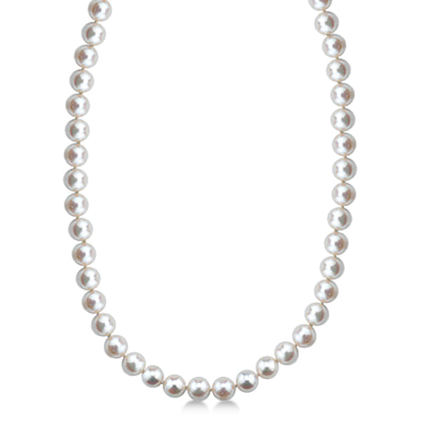 Freshwater Cultured Pearl Necklace with 14k Gold 7.0-7.5mm