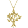 My Tree of Life Pendant Necklace in Solid 14K Yellow Gold