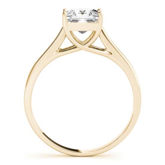 Diamond Princess Cut Solitaire Bridal Set 18k Yellow Gold (1.24ct)