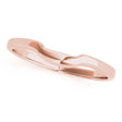 Curved Wedding Band 14k Rose Gold