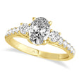 Oval Cut Lab Diamond Engagement Ring 14k Yellow Gold (1.40ct)