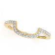 Diamond Semi Eternity Contoured Wedding Band 18k Yellow Gold (0.17ct)