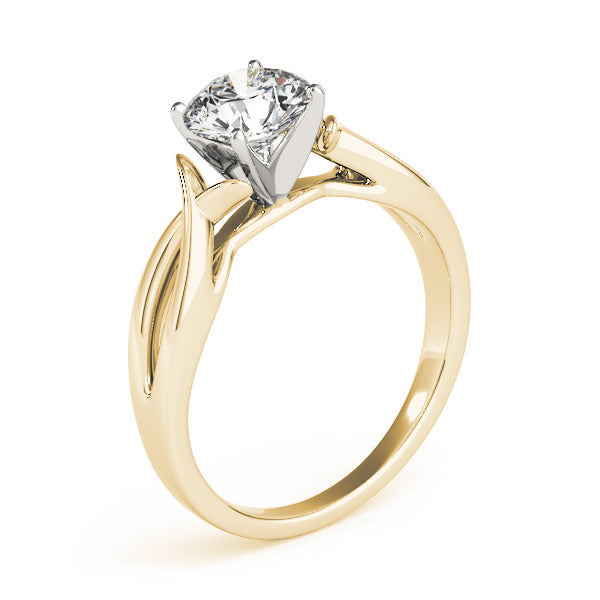 Solitaire Bypass Diamond Engagement Ring 18k Yellow Gold (1.00ct)