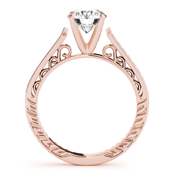 Diamond Antique Style Bridal Set 14k Rose Gold (0.24ct)