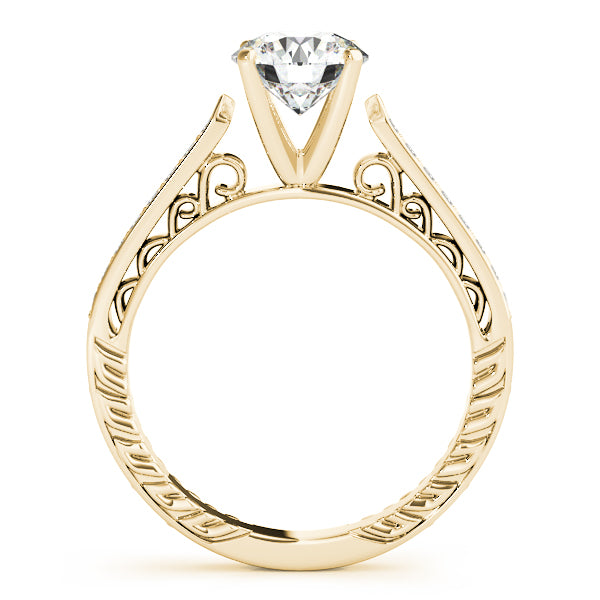 Diamond Antique Style Bridal Set 14k Yellow Gold (0.24ct)