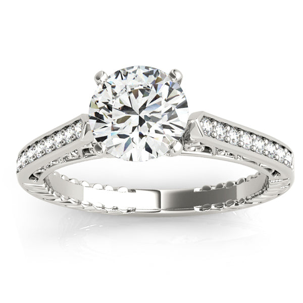 Diamond Antique Style Bridal Set 18k White Gold (0.24ct)