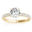 Diamond Single Row Engagement Ring Setting 18k Yellow Gold (0.32ct)