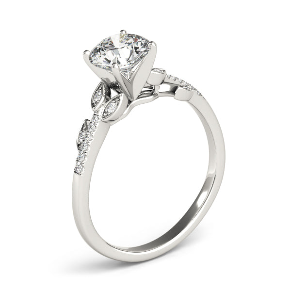 Diamond Vine Leaf Engagement Ring Setting Platinum (0.10ct)