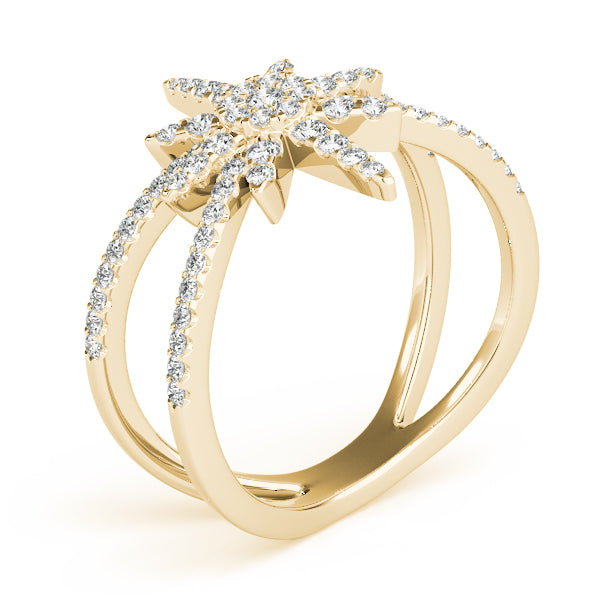 Diamond North Star Fashion Ring 14k Yellow Gold (0.47ct)