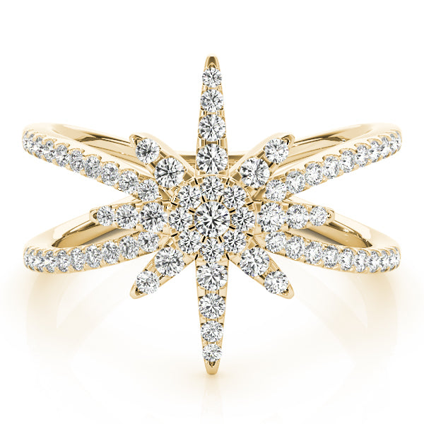 Diamond North Star Fashion Ring 14k Yellow Gold (0.47ct)