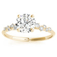 Lab Diamond Scatter Engagement Ring 18K Yellow Gold (0.13ct)