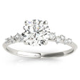 Diamond Scatter Engagement Ring in Palladium (0.13ct)
