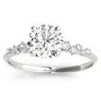 Lab Diamond Scatter Engagement Ring in Platinum (0.13ct)