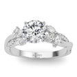Diamond with Marquise Leaf Engagement Ring in Palladium (0.38ct)