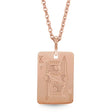 Playing Card Pendant Necklace 14K Rose Gold