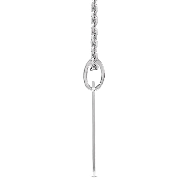 Playing Card Pendant Necklace Sterling Silver
