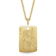 Playing Card Pendant Necklace 14K Yellow Gold