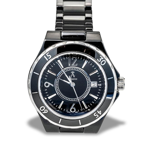 Allurez Unisex Ceramic Fashion Wrist Watch Swiss Made