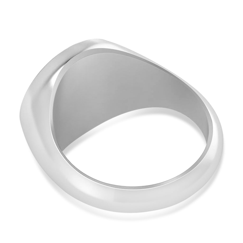 Diamond Cryptocurrency Bitcoin Men's Ring 14k White Gold (0.34ct)