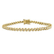Diamond Accented Tennis Bracelet in Vermeil (0.50ct)