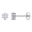 Round Cut Lab Grown Diamond Stud Earrings 14k White Gold (0.50ct)