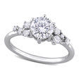 Round Cut Lab  Diamond Engagement Ring 14K White Gold (1.25ct)