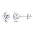 Round Cut Lab Grown Diamond Stud Earrings 14k White Gold (3.00ct)