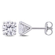 Round Cut Lab  Diamond Stud Earrings 14k White Gold (2.00ct)