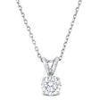 Round Cut Lab  Diamond Solitaire Pendant Platinum (1.00ct)