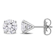 Round Cut Lab Grown Diamond Stud Earrings 14k White Gold (3.00ct)